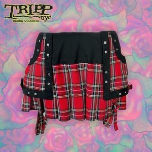 SOLD | ☠️ TRIPP NYC ☠️ | Vintage Mall Goth Mini Skirt